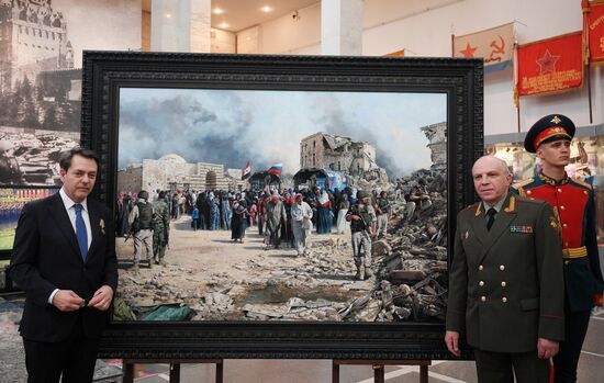 Презентация картины испанского художника  Аугусто Феррер-Далмау в Центральном музее Вооруженных Сил РФ