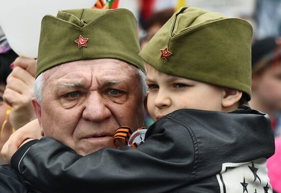 Акция "Бессмертный полк" в регионах России