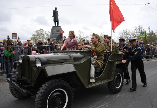 Празднование Дня Победы в регионах России