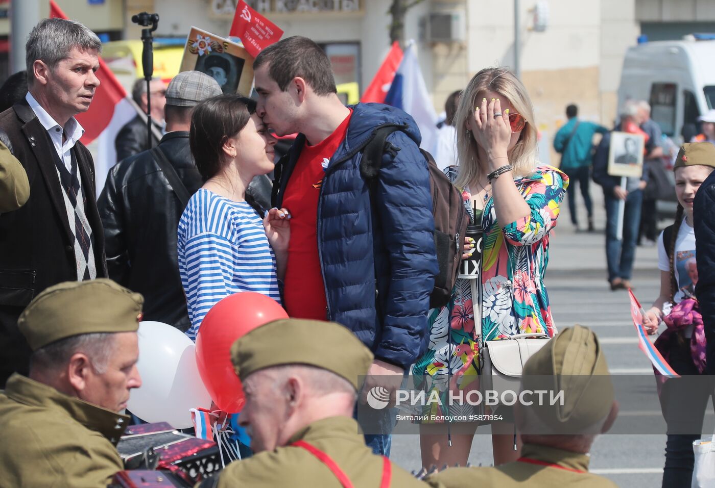 Празднование Дня Победы в Москве