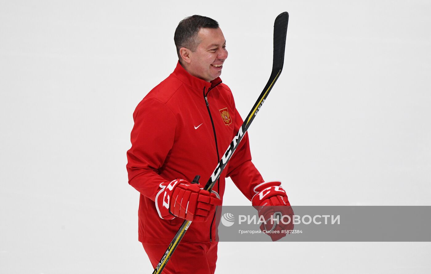 Хоккей. Чемпионат мира. Тренировка сборной России