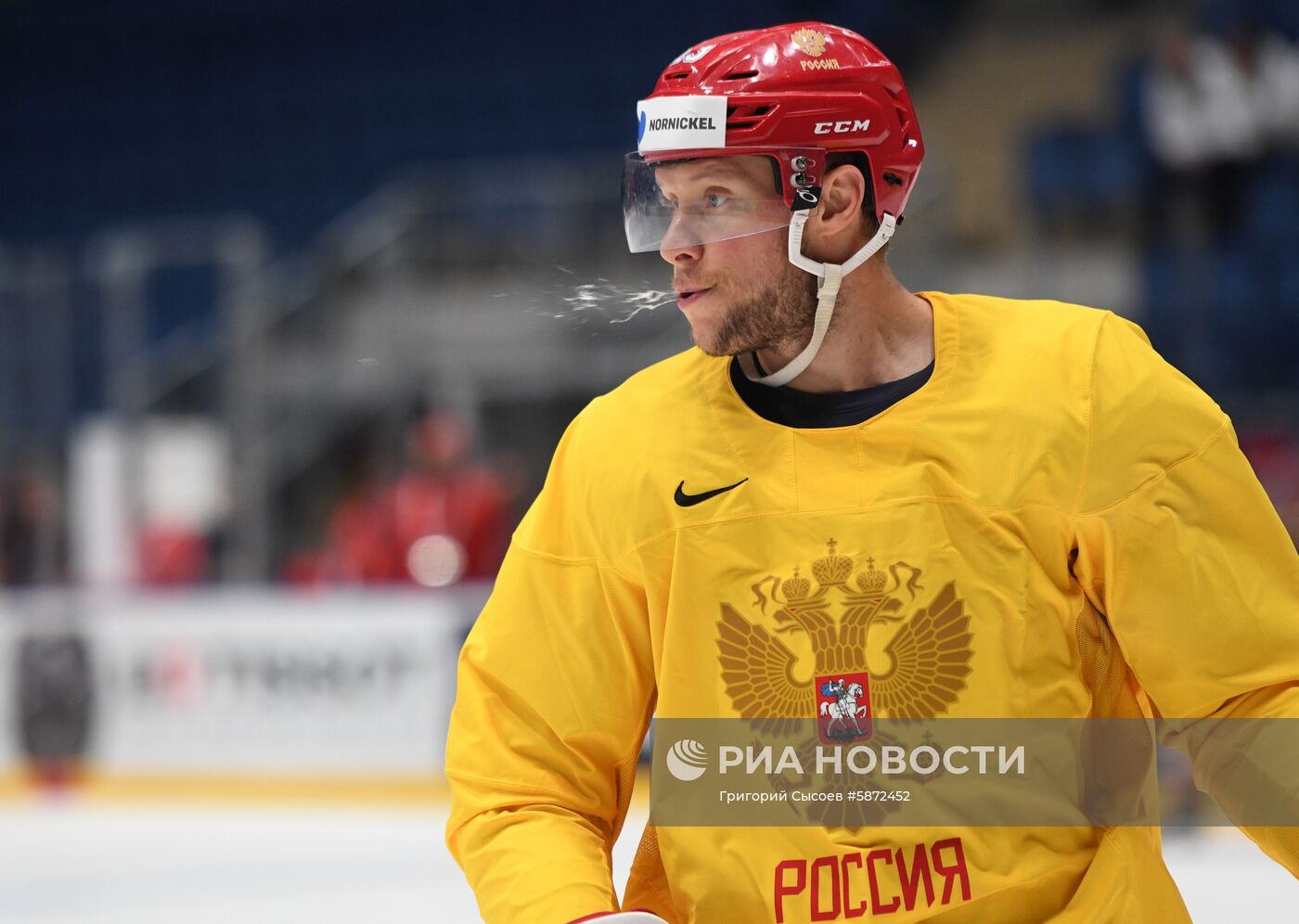 Хоккей. Чемпионат мира. Тренировка сборной России