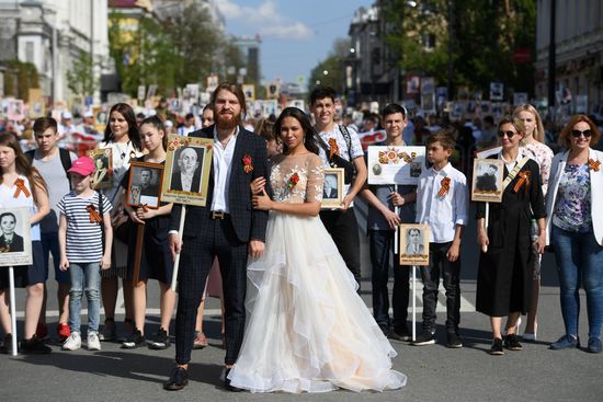 Акция "Бессмертный полк" в регионах России