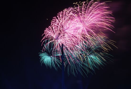 Праздничный салют в честь Дня Победы в Москве 