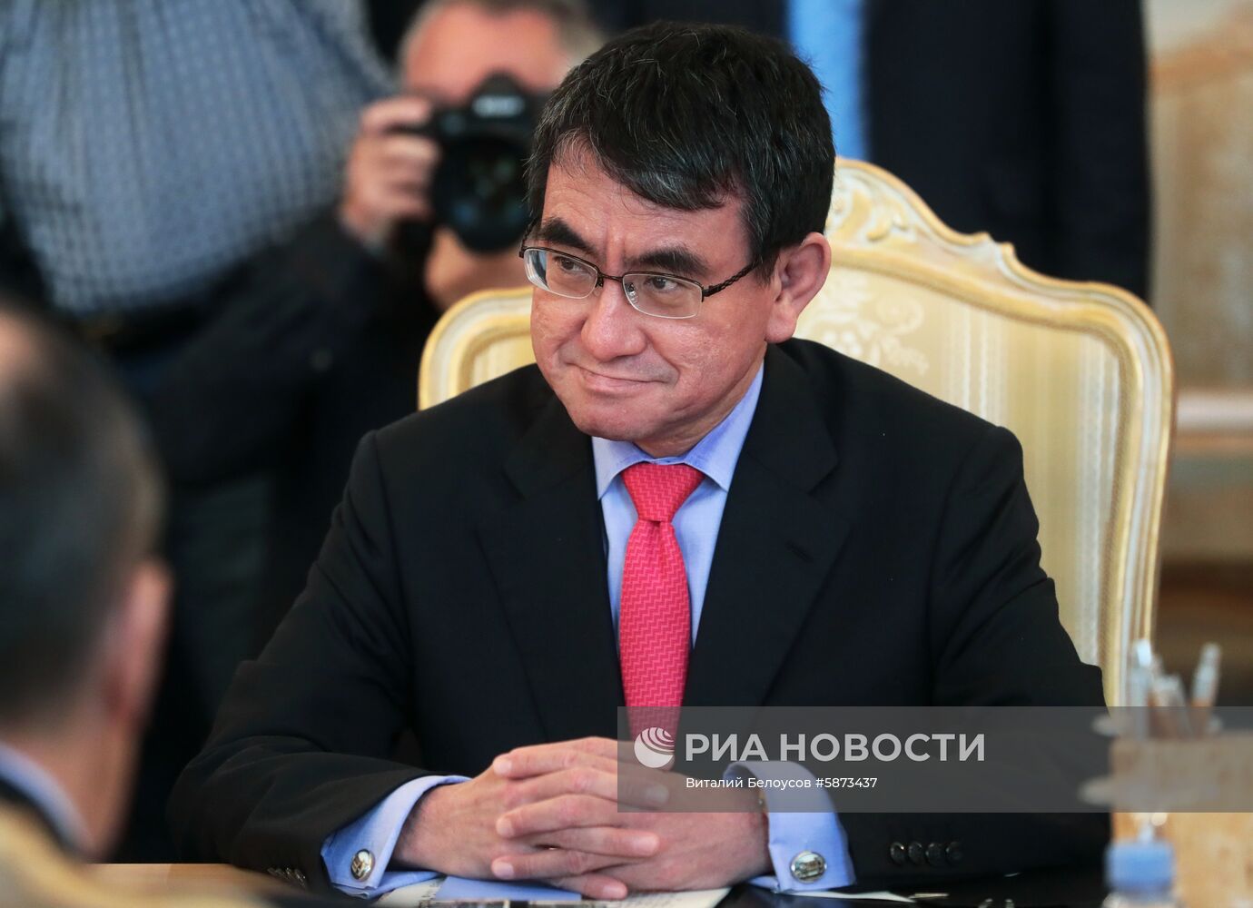Встреча глав МИД РФ и Японии С. Лаврова и Т. Коно
