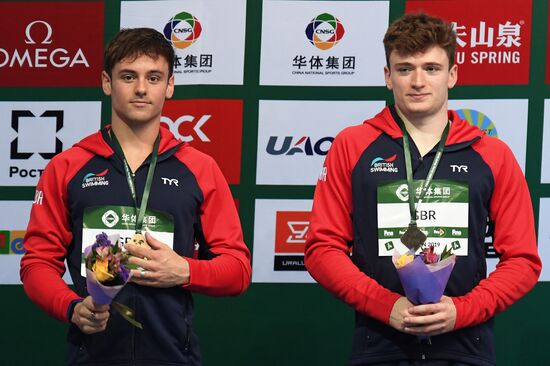 Прыжки в воду. Мировая серия FINA. Первый день 