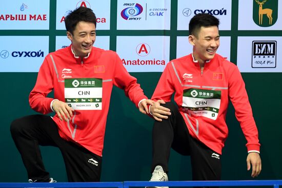 Прыжки в воду. Мировая серия FINA. Первый день 