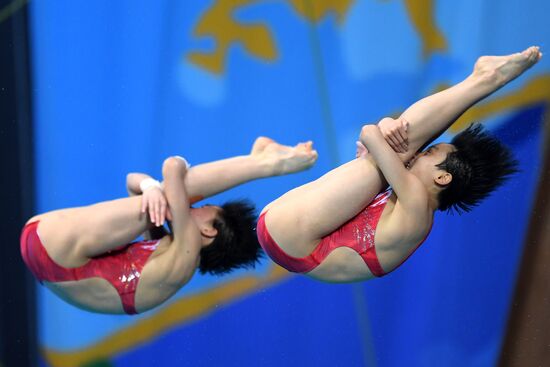 Прыжки в воду. Мировая серия FINA. Первый день 