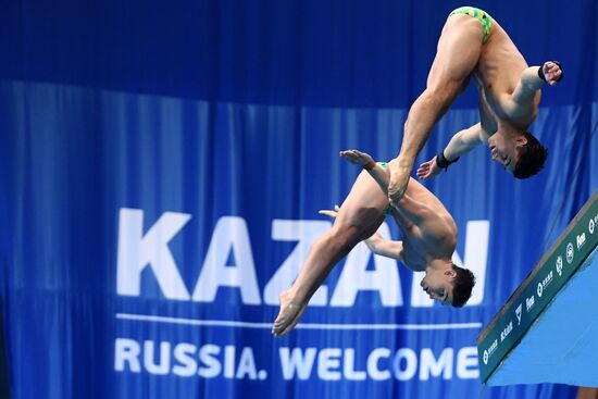 Прыжки в воду. Мировая серия FINA. Первый день 