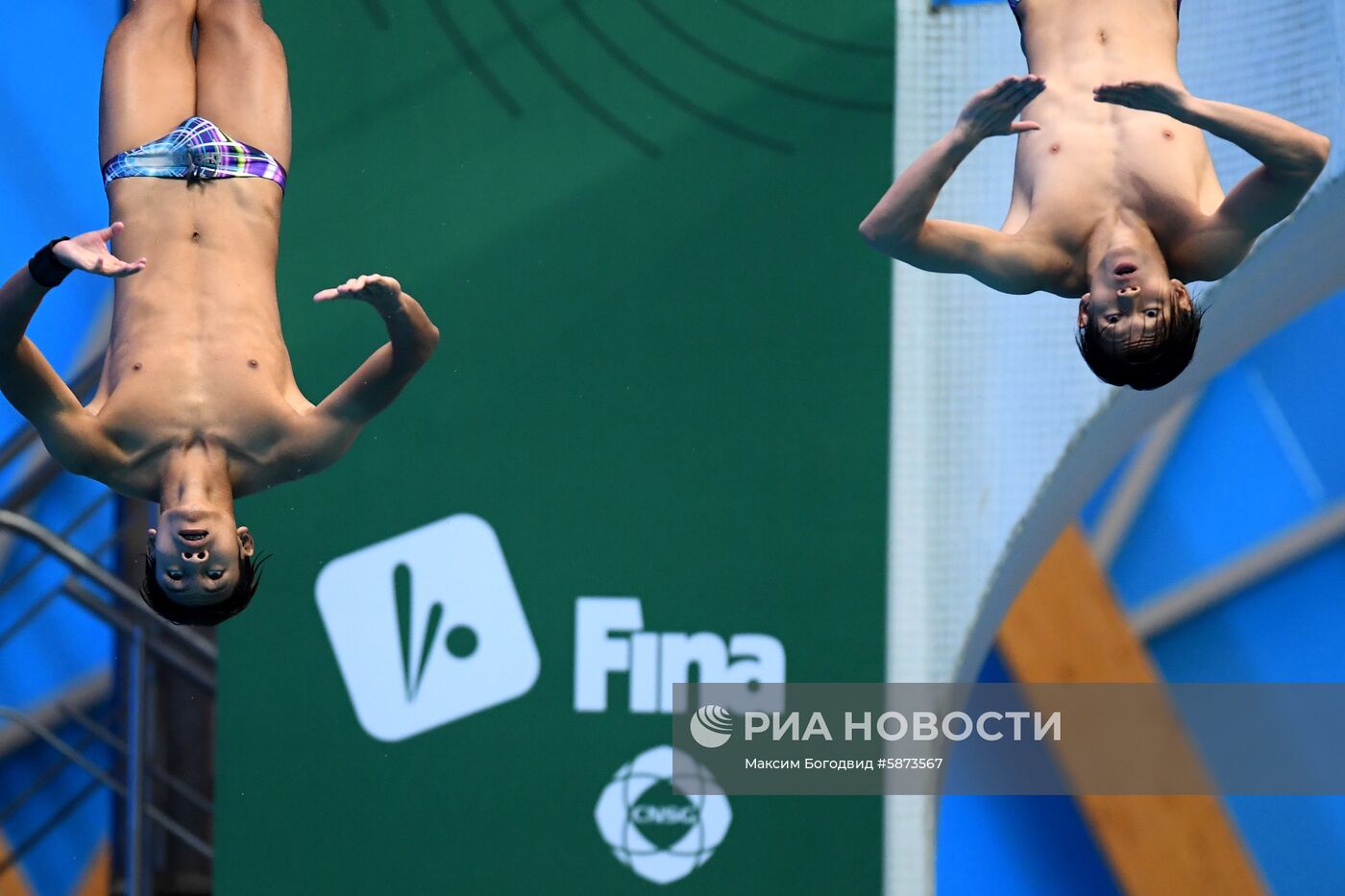 Прыжки в воду. Мировая серия FINA. Первый день 