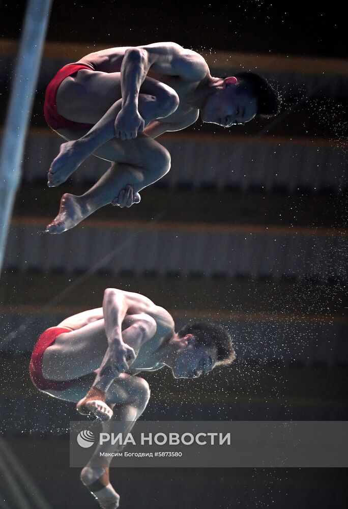 Прыжки в воду. Мировая серия FINA. Первый день 