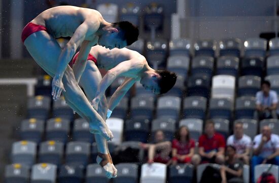 Прыжки в воду. Мировая серия FINA. Первый день 