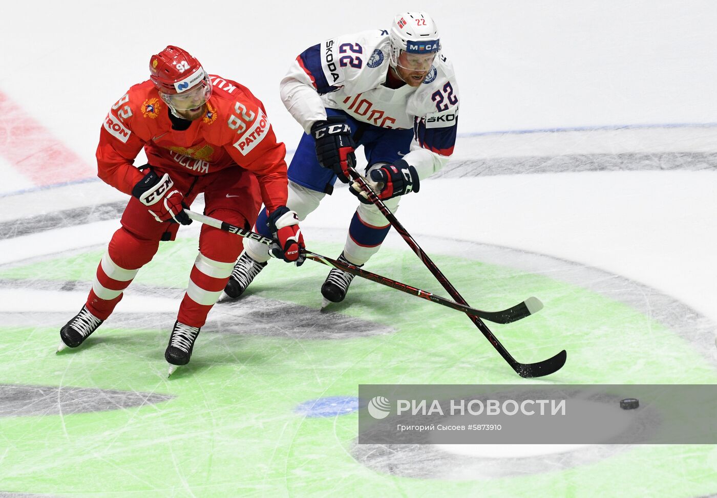Хоккей. Чемпионат мира. Матч Россия - Норвегия