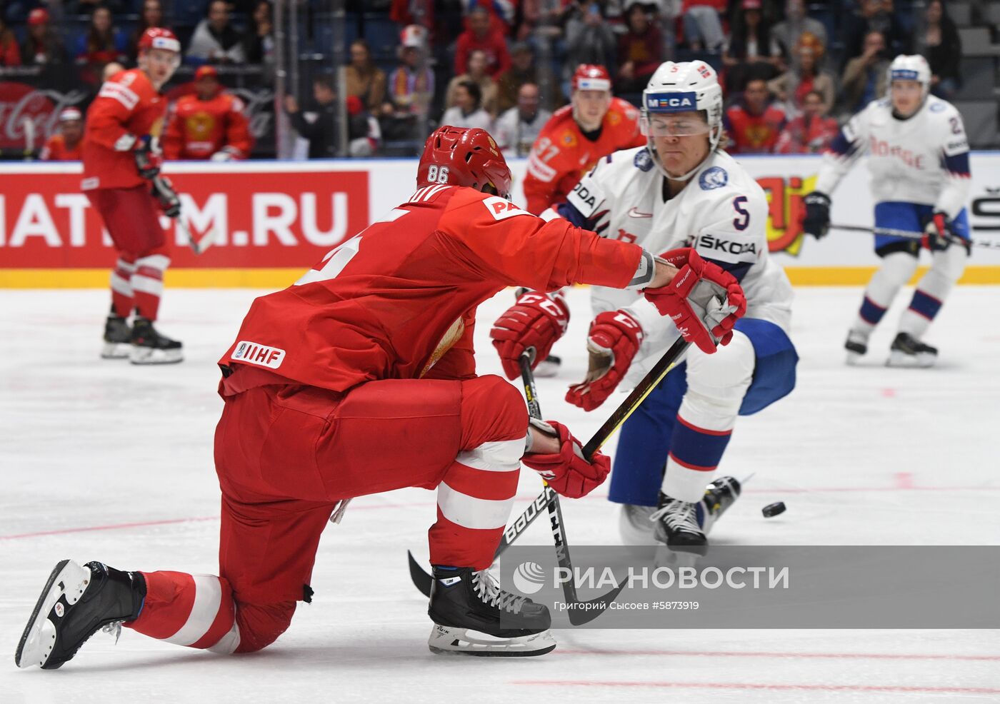 Хоккей. Чемпионат мира. Матч Россия - Норвегия
