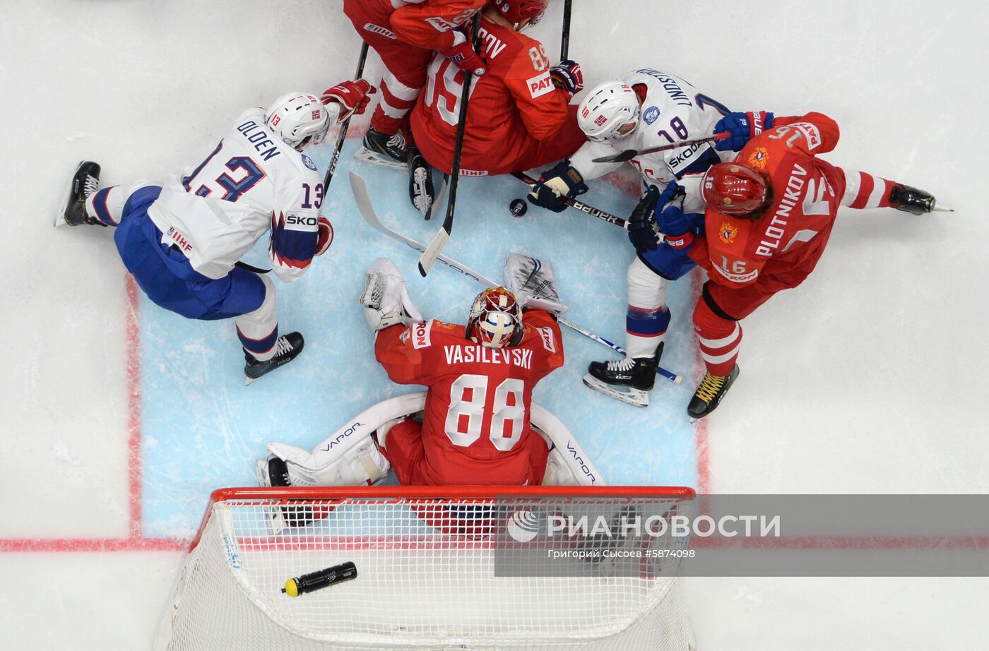 Хоккей. Чемпионат мира. Матч Россия - Норвегия