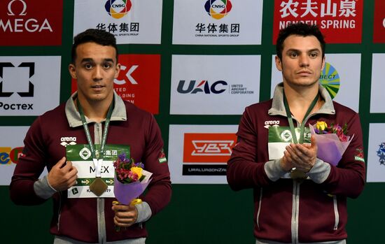 Прыжки в воду. Мировая серия FINA. Первый день 