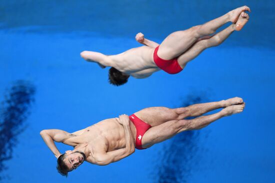Прыжки в воду. Мировая серия FINA. Первый день 
