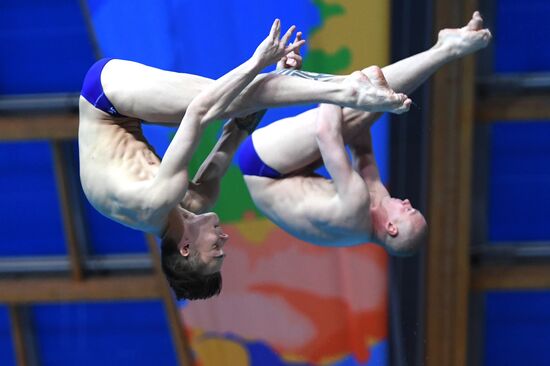 Прыжки в воду. Мировая серия FINA. Первый день 