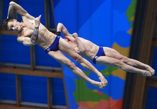 Прыжки в воду. Мировая серия FINA. Первый день 