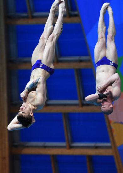 Прыжки в воду. Мировая серия FINA. Первый день 