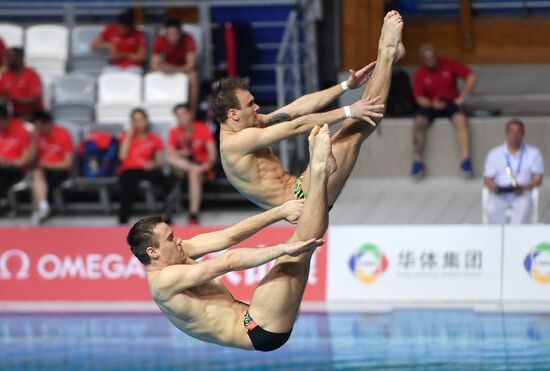 Прыжки в воду. Мировая серия FINA. Первый день 