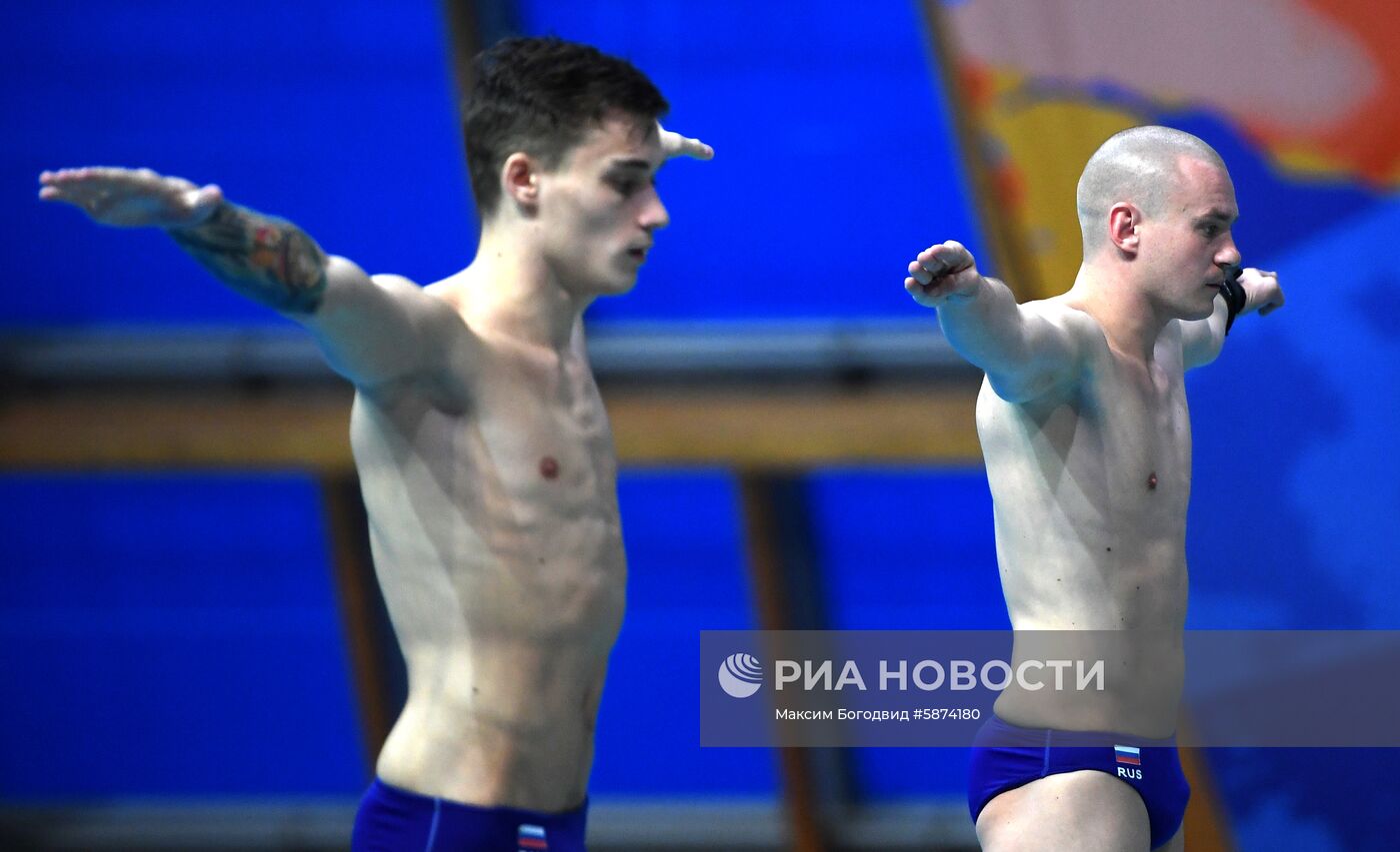 Прыжки в воду. Мировая серия FINA. Первый день 