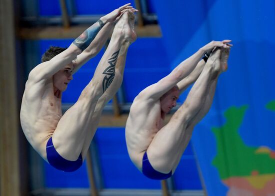 Прыжки в воду. Мировая серия FINA. Первый день 