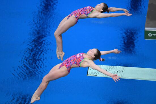 Прыжки в воду. Мировая серия FINA. Первый день 