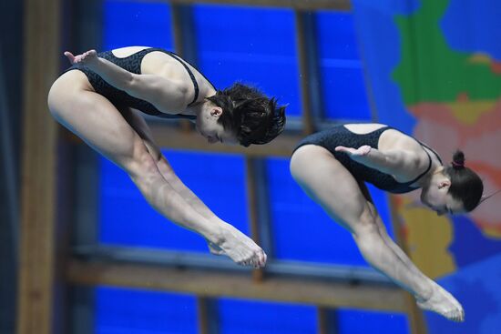 Прыжки в воду. Мировая серия FINA. Первый день 