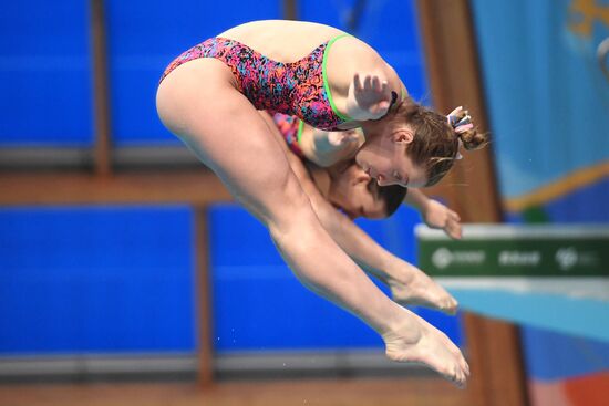 Прыжки в воду. Мировая серия FINA. Первый день 