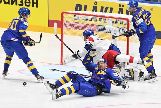 Хоккей. Чемпионат мира. Матч Чехия - Швеция