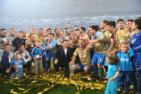 Футбол. Празднование чемпионства ФК "Зенит"