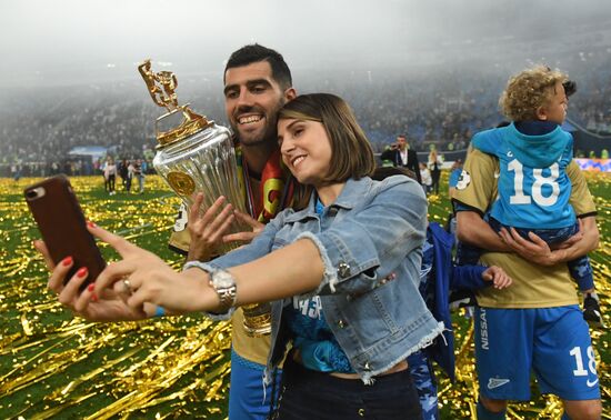 Футбол. Празднование чемпионства ФК "Зенит"