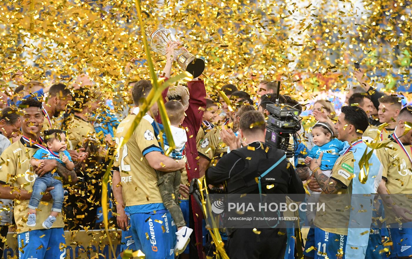 Футбол. Празднование чемпионства ФК "Зенит"