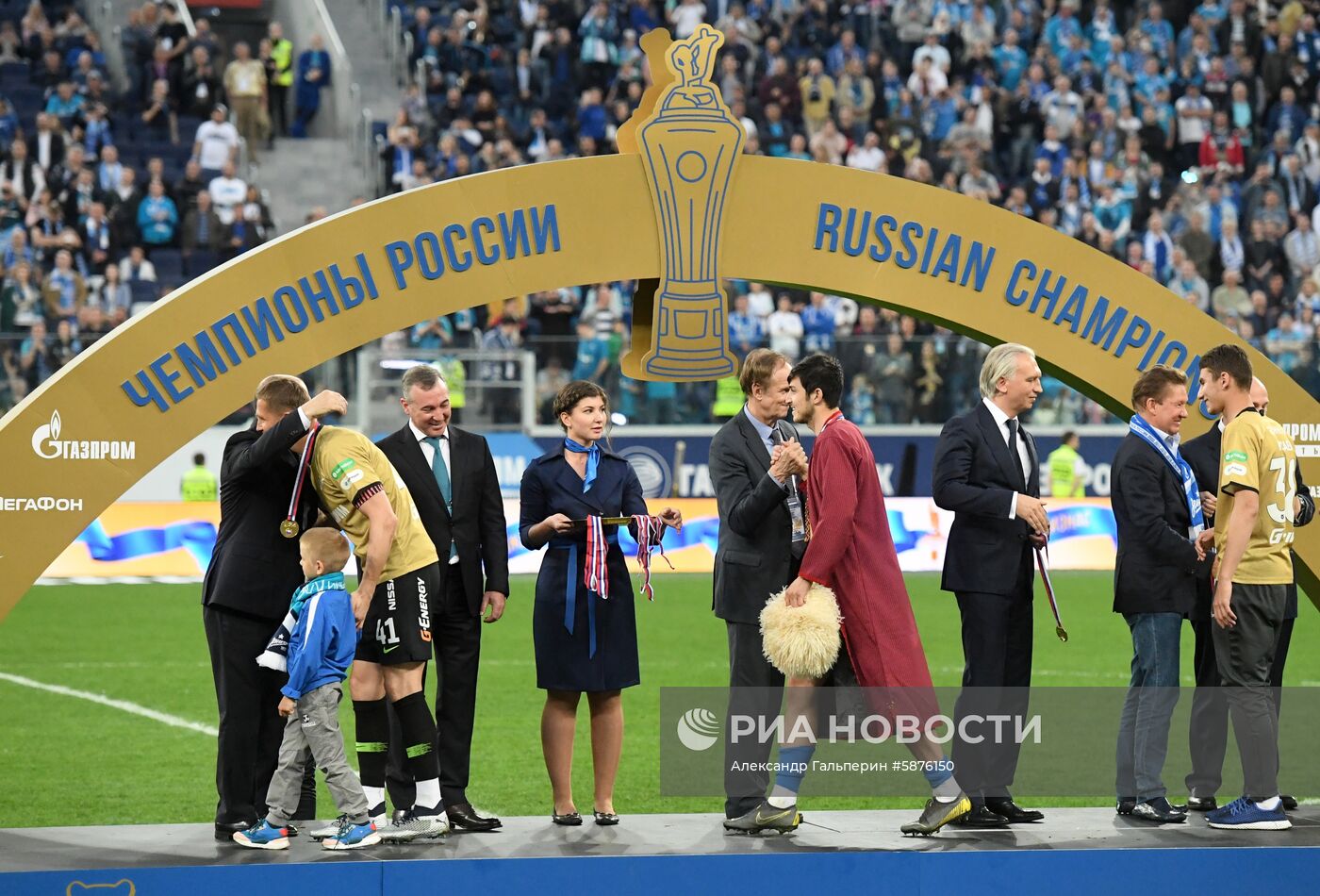 Футбол. Празднование чемпионства ФК "Зенит"