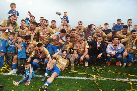 Футбол. Празднование чемпионства ФК "Зенит"