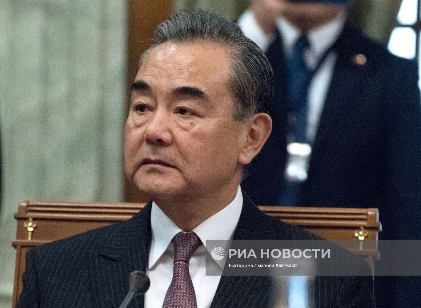 Встреча глав МИД РФ и Китая С. Лаврова и Ван И