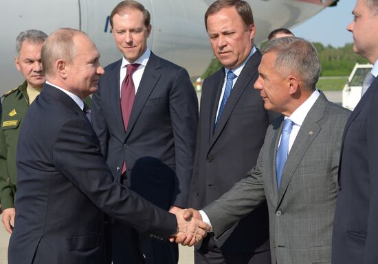 Рабочая поездка президента РФ В. Путина в Татарстан