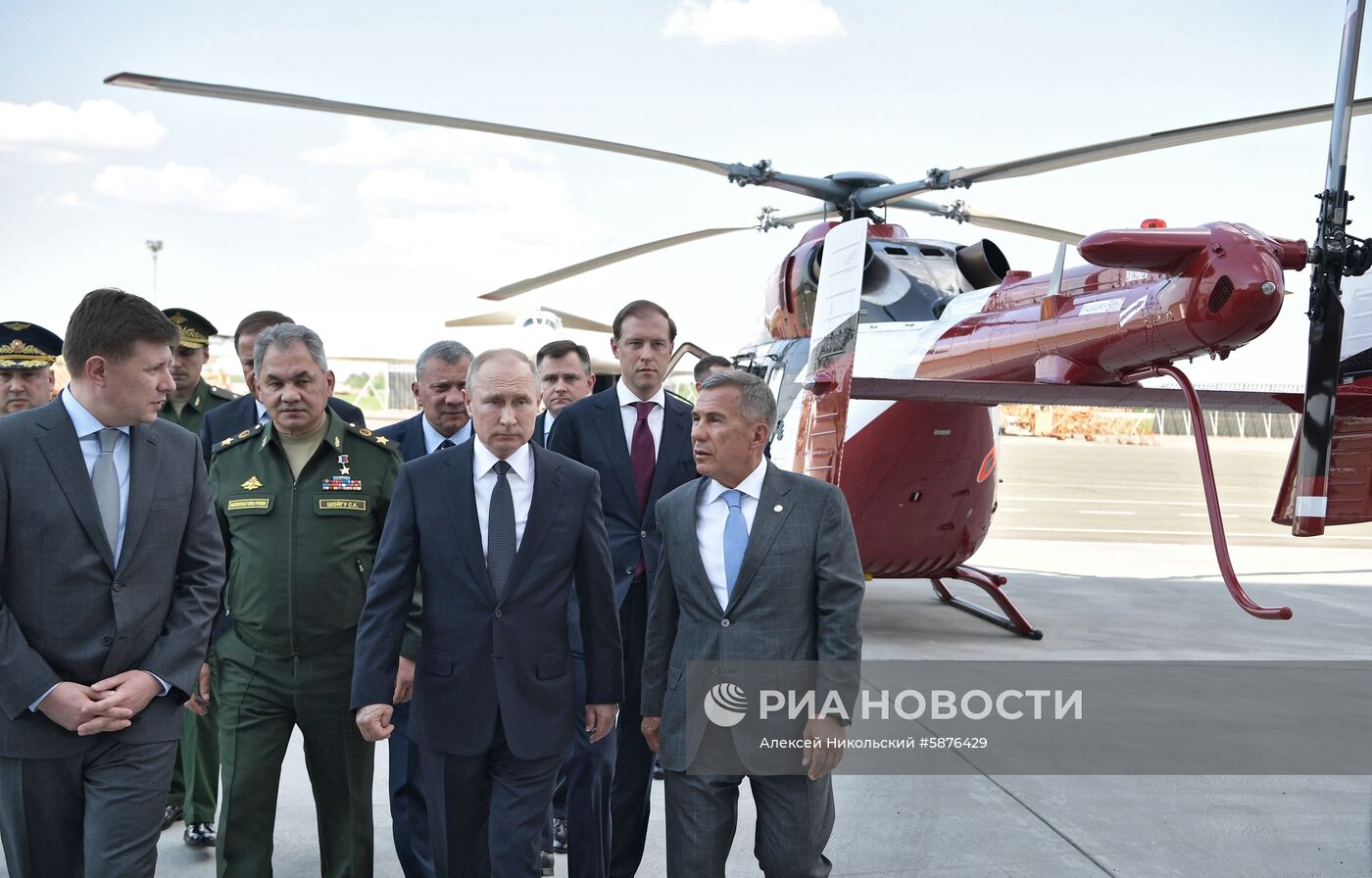 Рабочая поездка президента РФ В. Путина в Татарстан