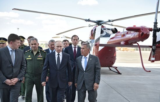 Рабочая поездка президента РФ В. Путина в Татарстан