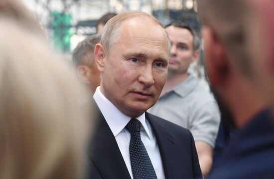 Рабочая поездка президента РФ В. Путина в Татарстан