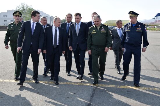 Рабочая поездка президента РФ В. Путина в Татарстан