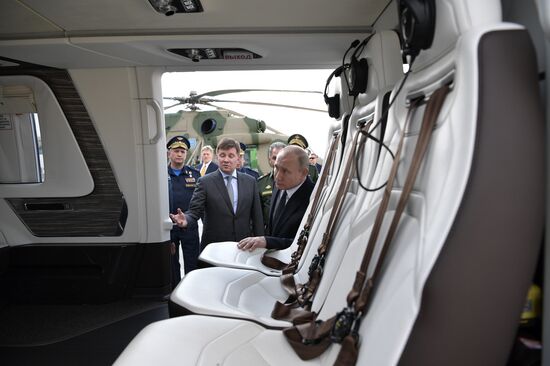 Рабочая поездка президента РФ В. Путина в Татарстан