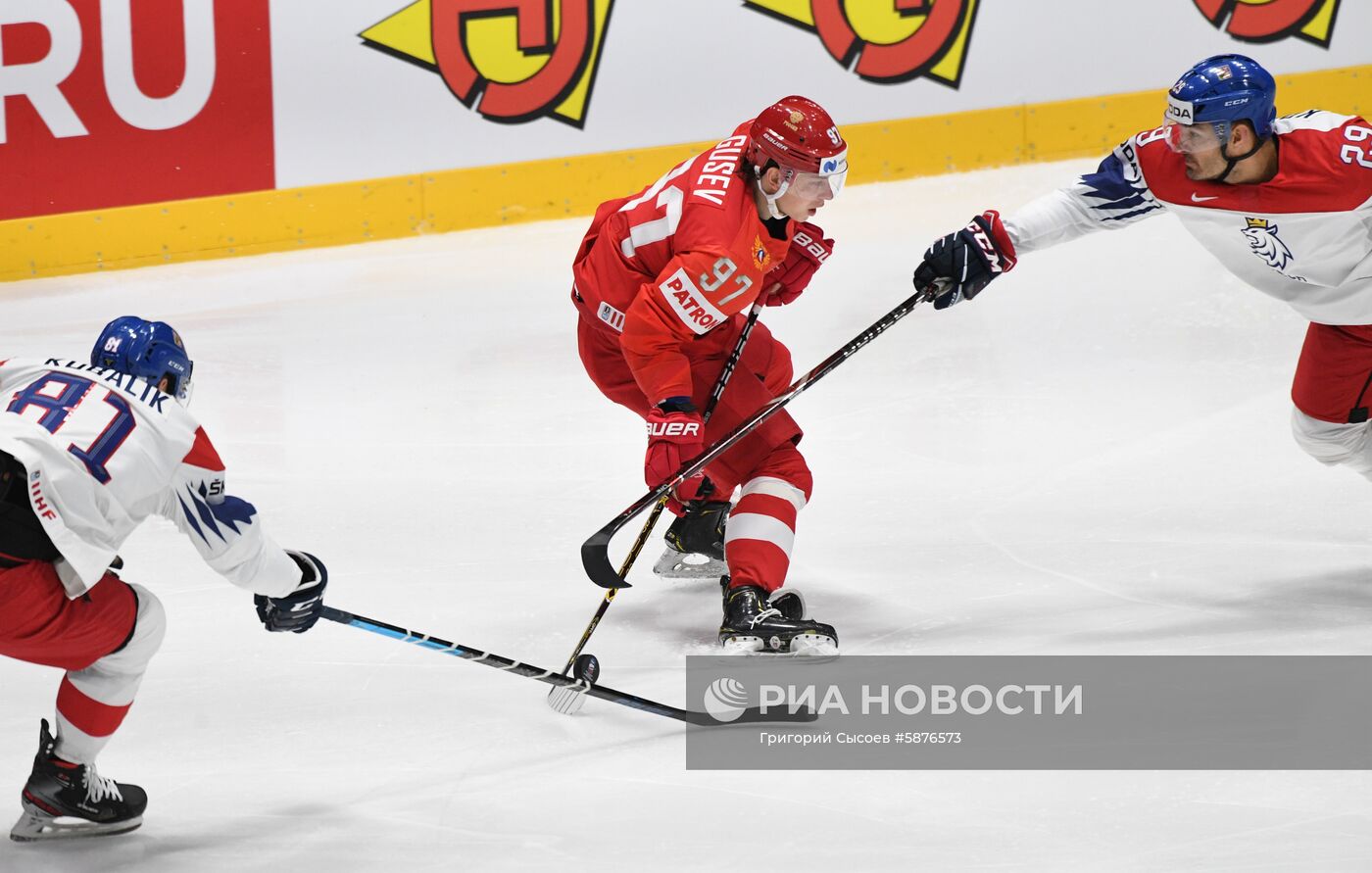 Хоккей. Чемпионат мира. Матч Россия - Чехия