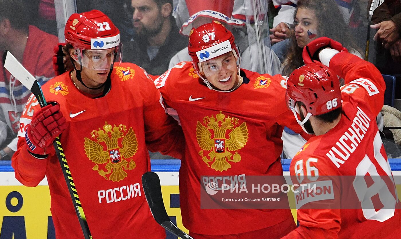 Хоккей. Чемпионат мира. Матч Россия - Чехия