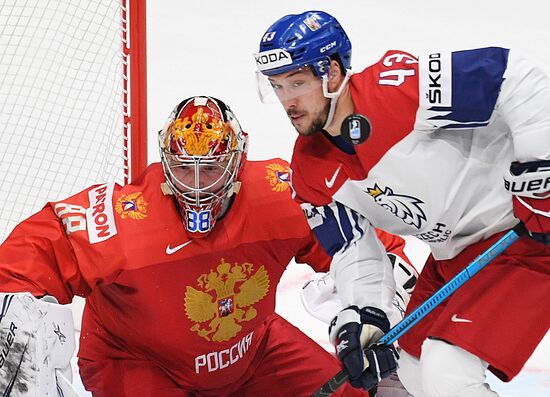 Хоккей. Чемпионат мира. Матч Россия - Чехия