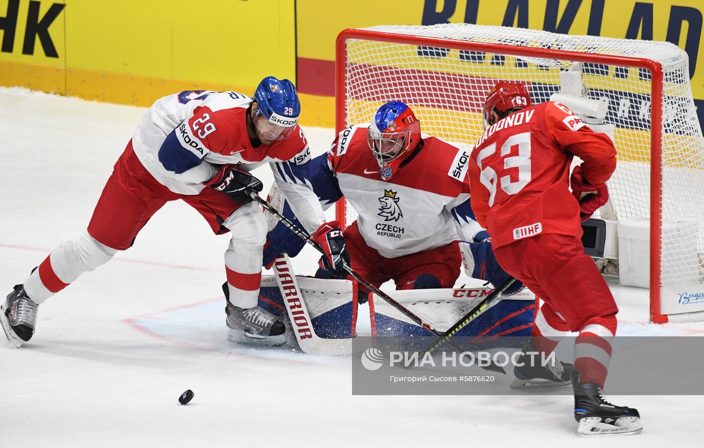 Хоккей. Чемпионат мира. Матч Россия - Чехия