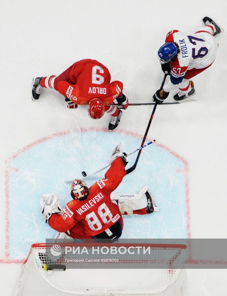 Хоккей. Чемпионат мира. Матч Россия - Чехия