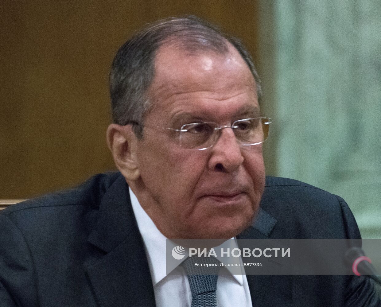 Министр иностранных дел РФ Сергей Лавров во время встречи в Сочи с госсекретарем США Майком Помпео. Место: Россия, Краснодарский край, Сочи. Автор: Екатерина Лызлова/РИА Новости. Встреча главы МИД РФ С. Лаврова с госсекретарем США М. Помпео