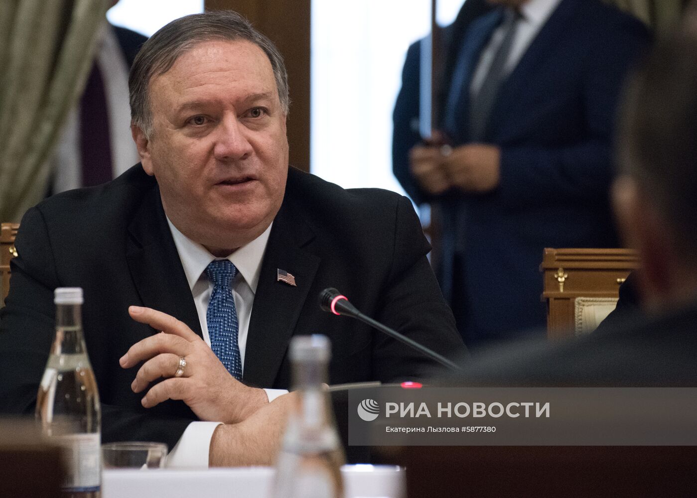 Встреча главы МИД РФ С. Лаврова с госсекретарем США М. Помпео